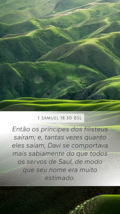 1 Samuel 18:30 BSL Bible Verse Image