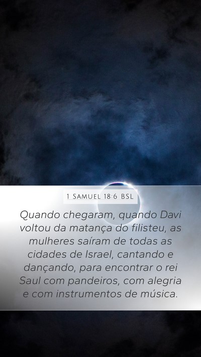 1 Samuel 18:6 BSL Bible Verse Image