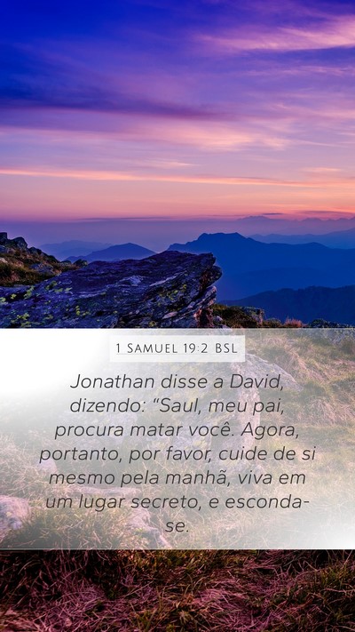 1 Samuel 19:2 BSL Bible Verse Image