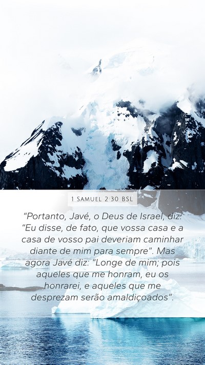 1 Samuel 2:30 BSL Bible Verse Image