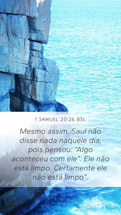 1 Samuel 20:26 BSL Bible Verse Image
