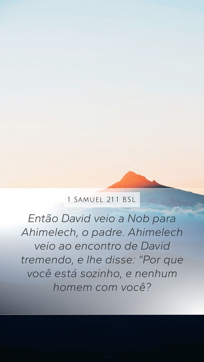 1 Samuel 21:1 BSL Bible Verse Image