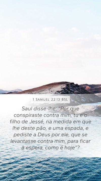 1 Samuel 22:13 BSL Bible Verse Image