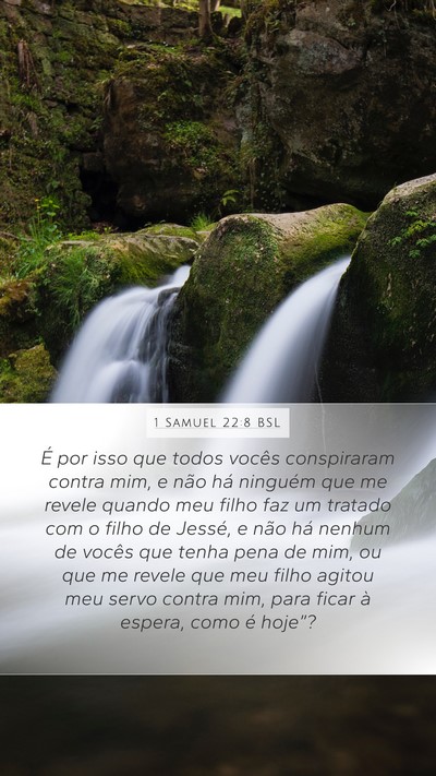 1 Samuel 22:8 BSL Bible Verse Image