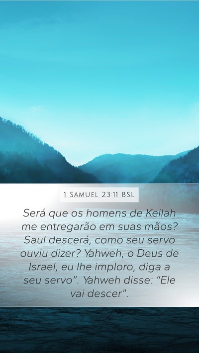 1 Samuel 23:11 BSL Bible Verse Image