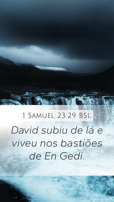 1 Samuel 23:29 BSL Bible Verse Image