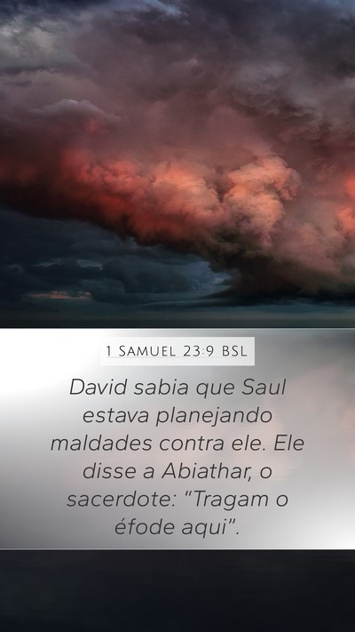 1 Samuel 23:9 BSL Bible Verse Image