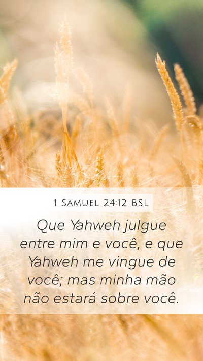 1 Samuel 24:12 BSL Bible Verse Image