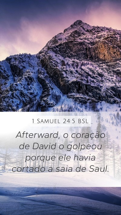 1 Samuel 24:5 BSL Bible Verse Image