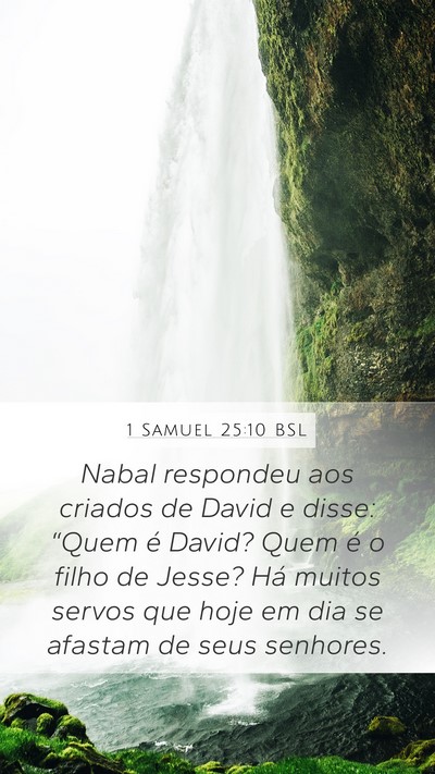 1 Samuel 25:10 BSL Bible Verse Image