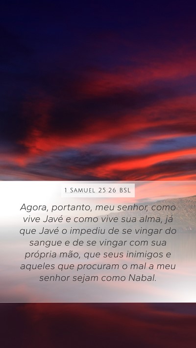 1 Samuel 25:26 BSL Bible Verse Image