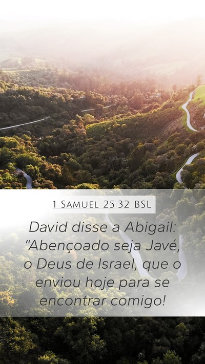 1 Samuel 25:32 BSL Bible Verse Image