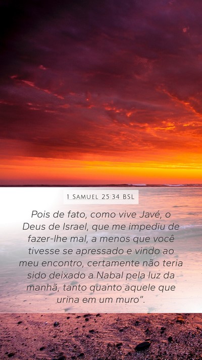 1 Samuel 25:34 BSL Bible Verse Image