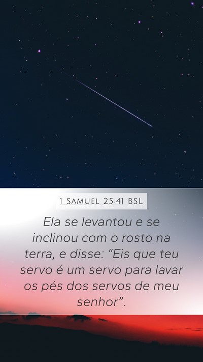 1 Samuel 25:41 BSL Bible Verse Image