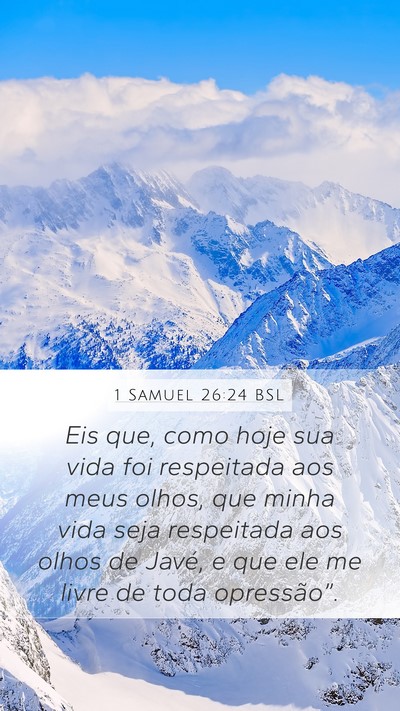 1 Samuel 26:24 BSL Bible Verse Image