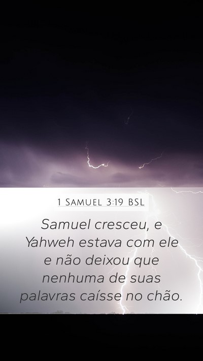 1 Samuel 3:19 BSL Bible Verse Image