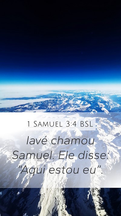 1 Samuel 3:4 BSL Bible Verse Image