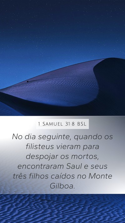 1 Samuel 31:8 BSL Bible Verse Image