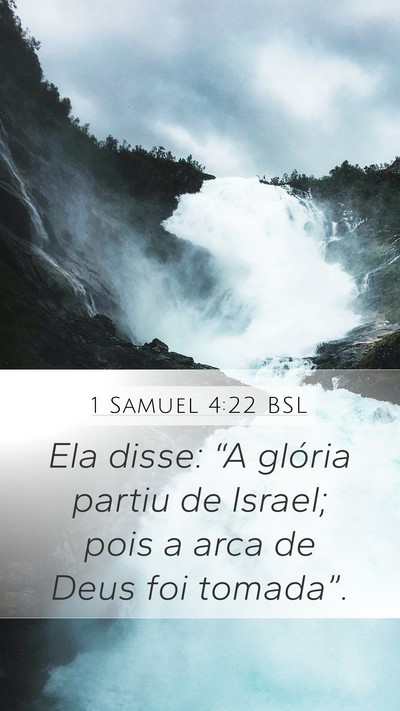 1 Samuel 4:22 BSL Bible Verse Image