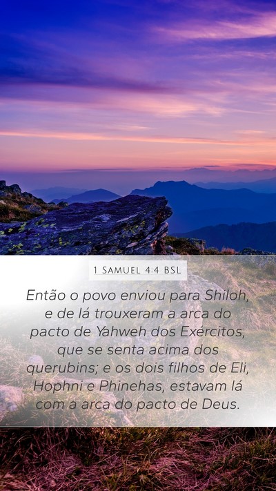 1 Samuel 4:4 BSL Bible Verse Image