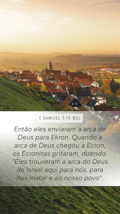 1 Samuel 5:10 BSL Bible Verse Image