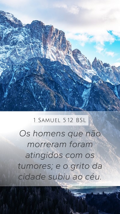 1 Samuel 5:12 BSL Bible Verse Image