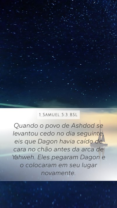 1 Samuel 5:3 BSL Bible Verse Image