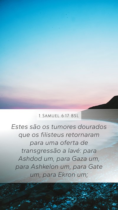 1 Samuel 6:17 BSL Bible Verse Image
