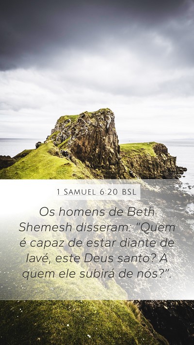 1 Samuel 6:20 BSL Bible Verse Image