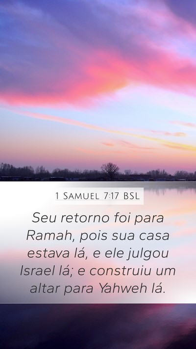 1 Samuel 7:17 BSL Bible Verse Image