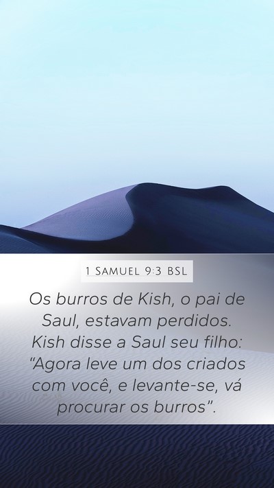1 Samuel 9:3 BSL Bible Verse Image