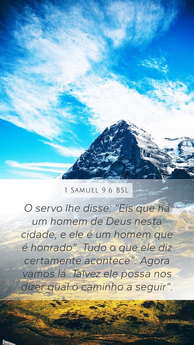 1 Samuel 9:6 BSL Bible Verse Image