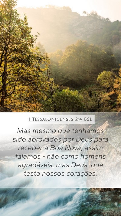 1 Tessalonicenses 2:4 BSL Bible Verse Image