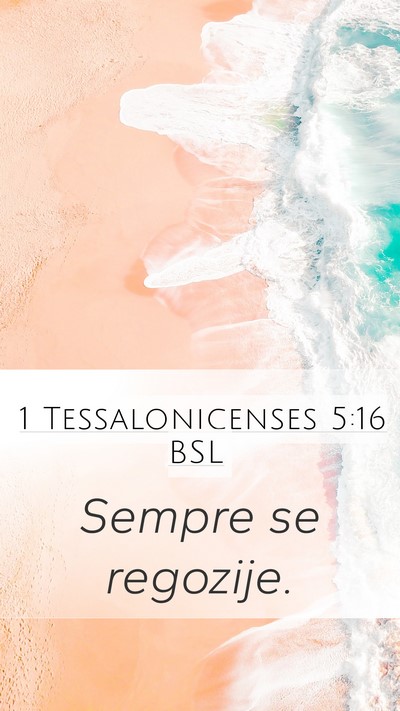 1 Tessalonicenses 5:16 BSL Bible Verse Image
