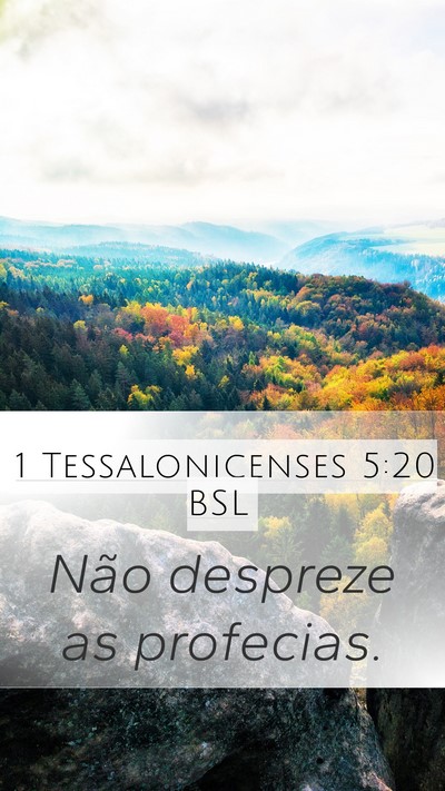 1 Tessalonicenses 5:20 BSL Bible Verse Image