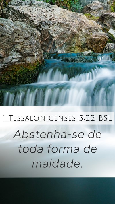 1 Tessalonicenses 5:22 BSL Bible Verse Image