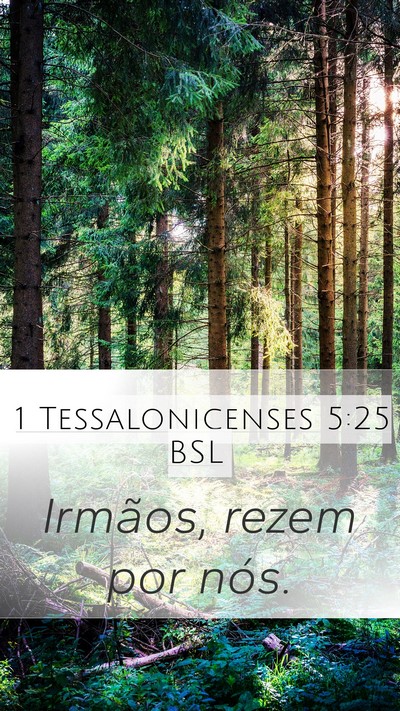 1 Tessalonicenses 5:25 BSL Bible Verse Image