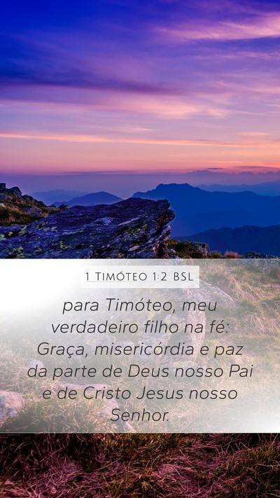 1 Timóteo 1:2 BSL Bible Verse Image