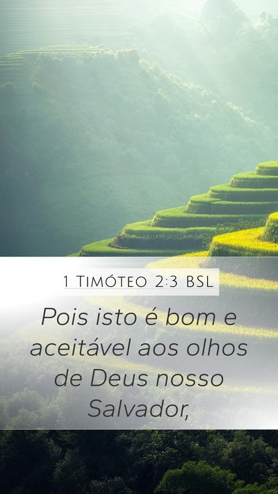 1 Timóteo 2:3 BSL Bible Verse Image