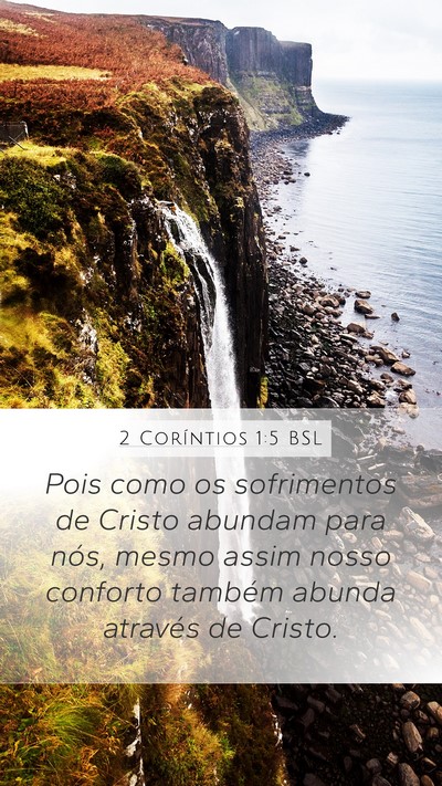 2 Coríntios 1:5 BSL Bible Verse Image