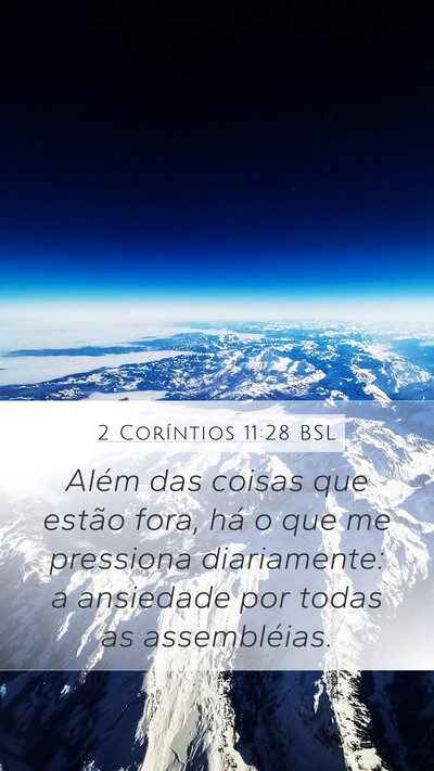 2 Coríntios 11:28 BSL Bible Verse Image