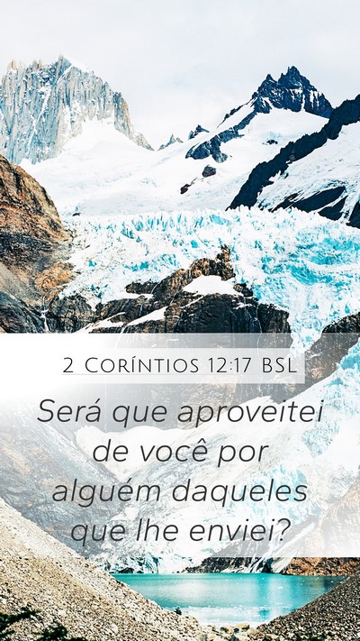 2 Coríntios 12:17 BSL Bible Verse Image