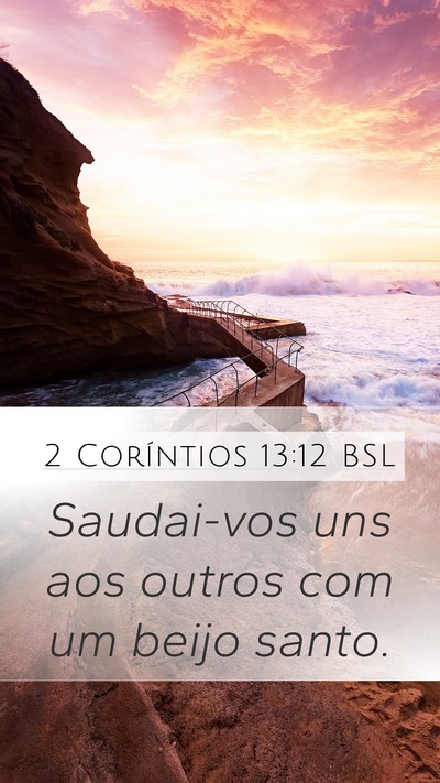 2 Coríntios 13:12 BSL Bible Verse Image