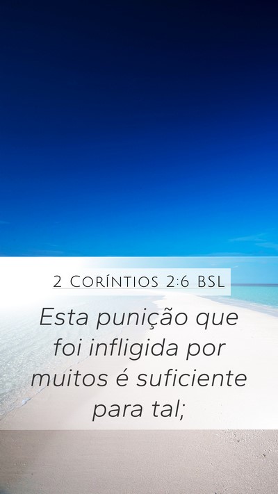 2 Coríntios 2:6 BSL Bible Verse Image