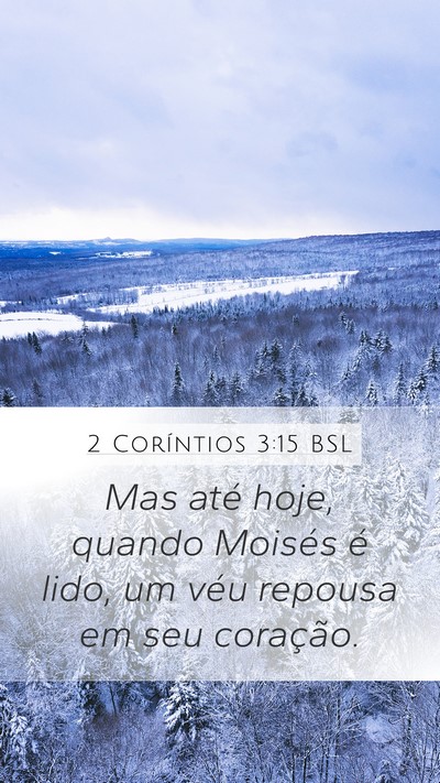 2 Coríntios 3:15 BSL Bible Verse Image