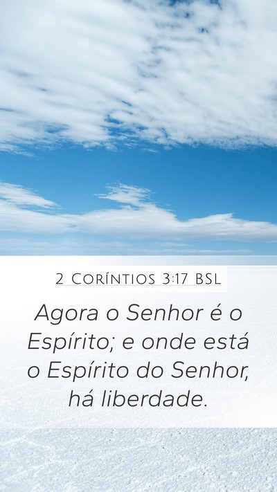 2 Coríntios 3:17 BSL Bible Verse Image