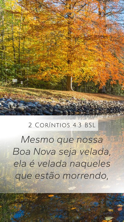 2 Coríntios 4:3 BSL Bible Verse Image
