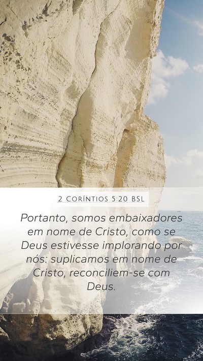 2 Coríntios 5:20 BSL Bible Verse Image
