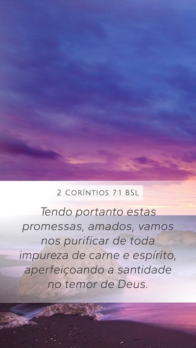 2 Coríntios 7:1 BSL Bible Verse Image