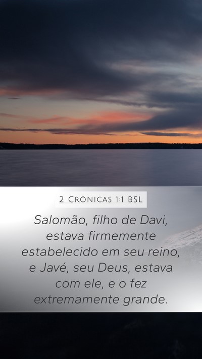 2 Crônicas 1:1 BSL Bible Verse Image